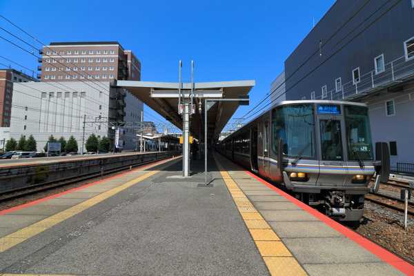 草津駅到着