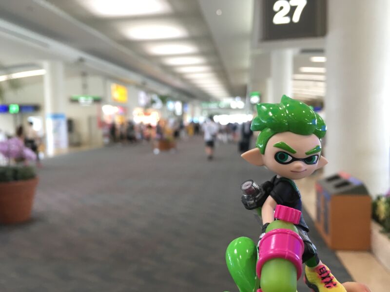 那覇空港制限エリア内
