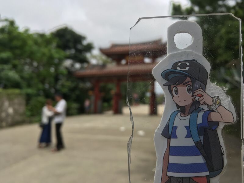 守礼門とヨウくん