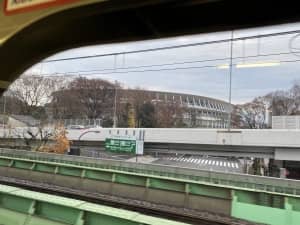 千駄ヶ谷駅近くにある国立競技場
